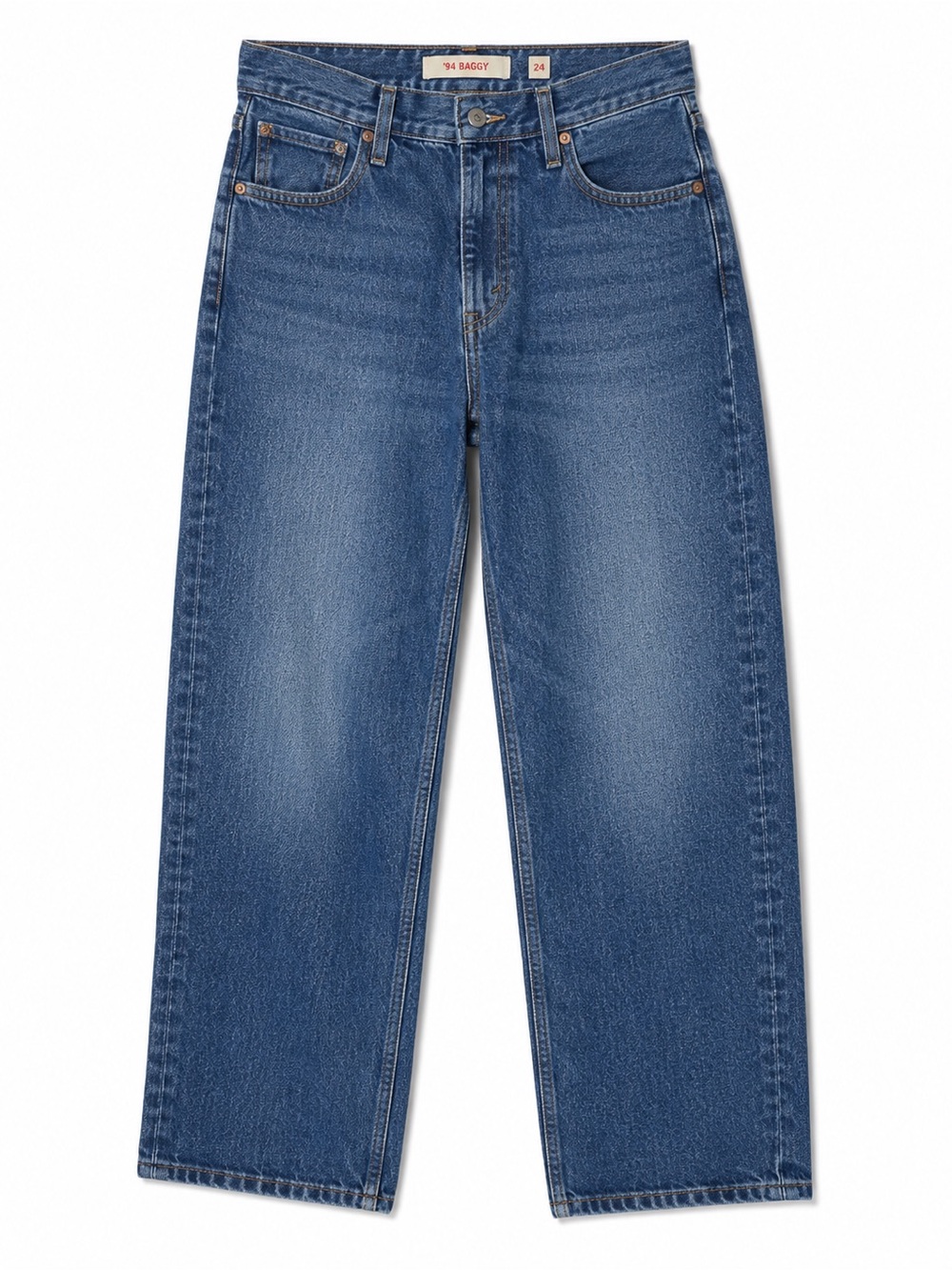 Levi’s 94 Baggy Jeans 24 Medium Wash Wide Leg Loose‎ Fit Y2K Skater Denim